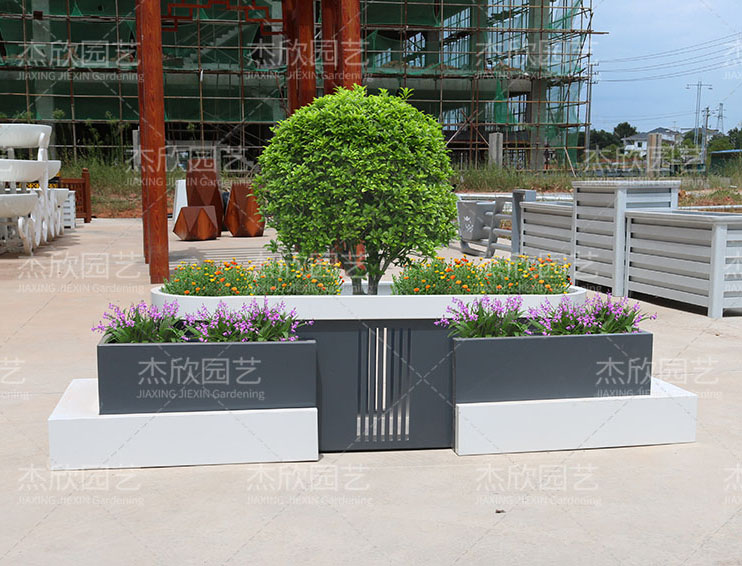 高级定制不锈钢花箱铁艺花箱铝板花箱