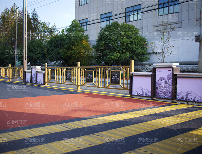 道路隔离花箱护栏浙江嘉兴案例