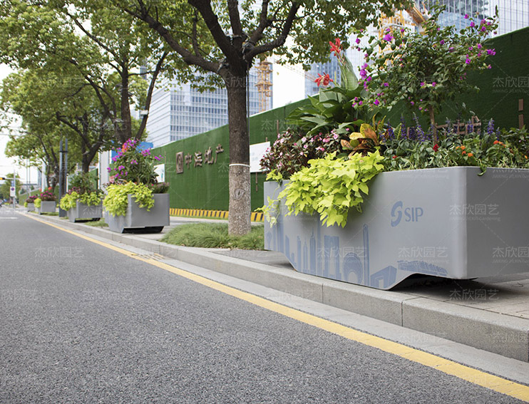 城市之光不锈钢花箱道路景观花箱