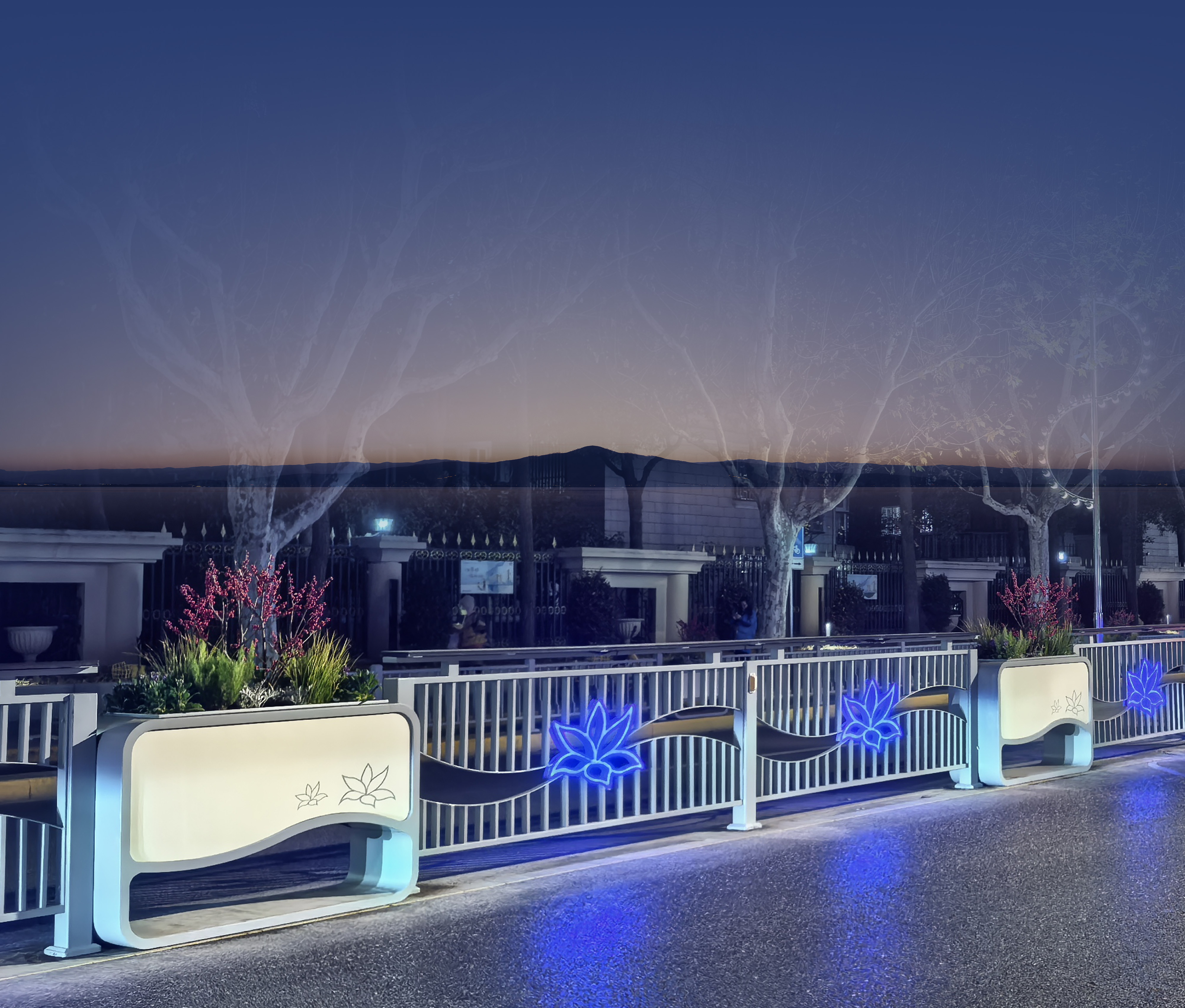 上海普陀|道路花箱护栏改造工程
